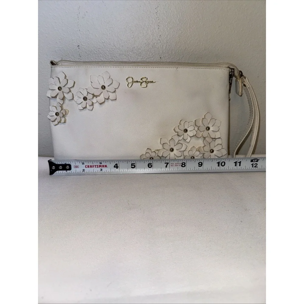 Jessica  Simpson‎ Embossed  Clutch Shoulder Bag Crossbody Handbag Purse Wristlet